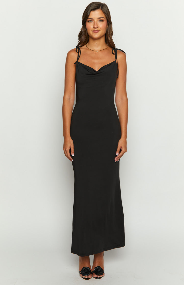 Riley Black Maxi Dress Image