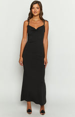 Riley Black Maxi Dress Image