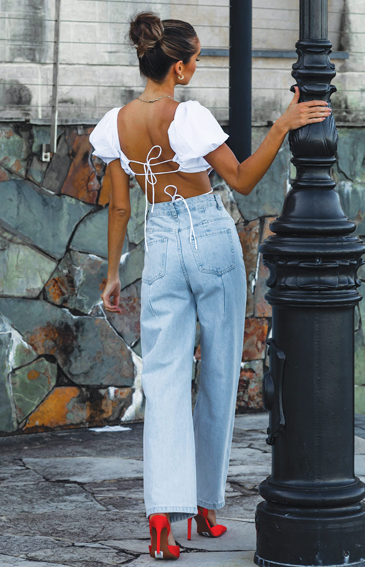 Robin Wide Leg Jeans Blue Image