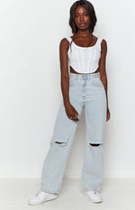 Robin Wide Leg Jeans Blue Image