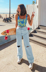 Robin Wide Leg Jeans Blue Image