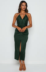 Rosey Emerald Midi Dress Image