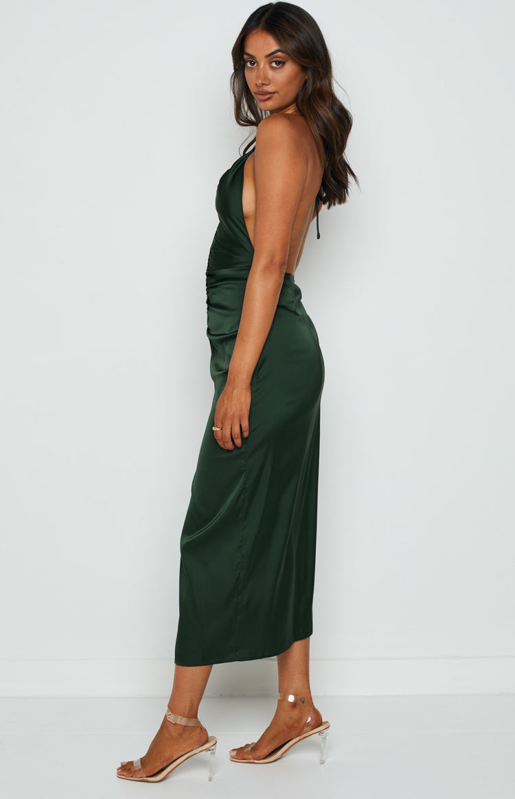 Rosey Emerald Midi Dress Image