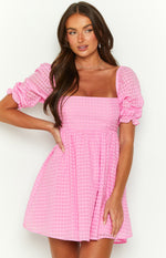 Rubi Pink Babydoll Mini Dress Image