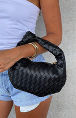 Rylie Black PU Shoulder Bag Image