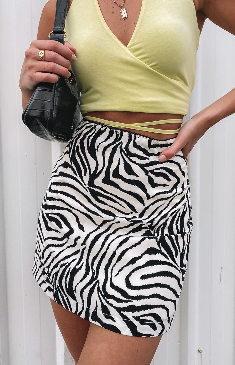 Saturn Mini Skirt Zebra Image