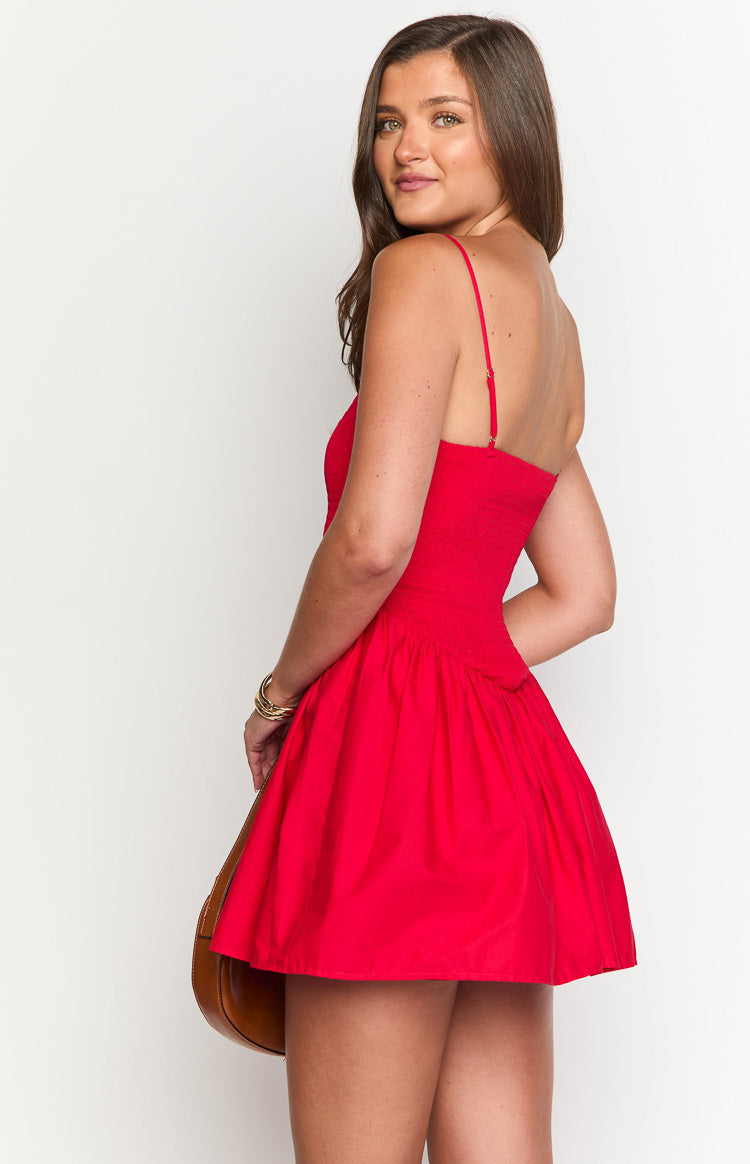 Sharmane Red Mini Dress Image