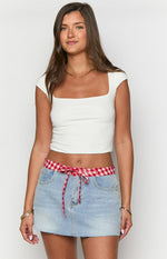 Sharnie White Crop Top Image