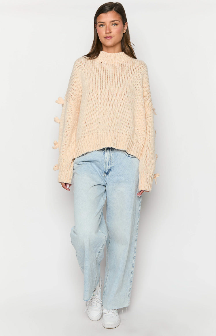 Short and Sweet Cream Knit Jumper Image