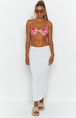 SNDYS Baha Ribbed Skirt White Image