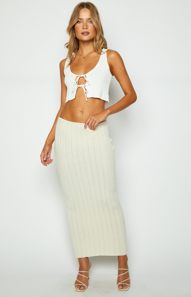 SNDYS Baha Sand Ribbed Skirt Image