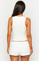 Saddle White Tank Top Image