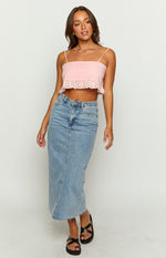 Sandi Pink Crop Top Image