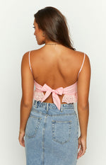 Sandi Pink Crop Top Image