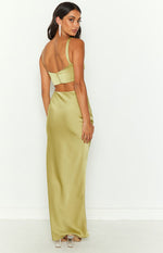 Sarah Green Corset Formal Maxi Dress Image