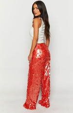 Saria Orange Sequin Pants Image