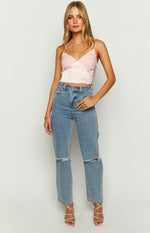 Sashay Pink Corset Crop Top Image