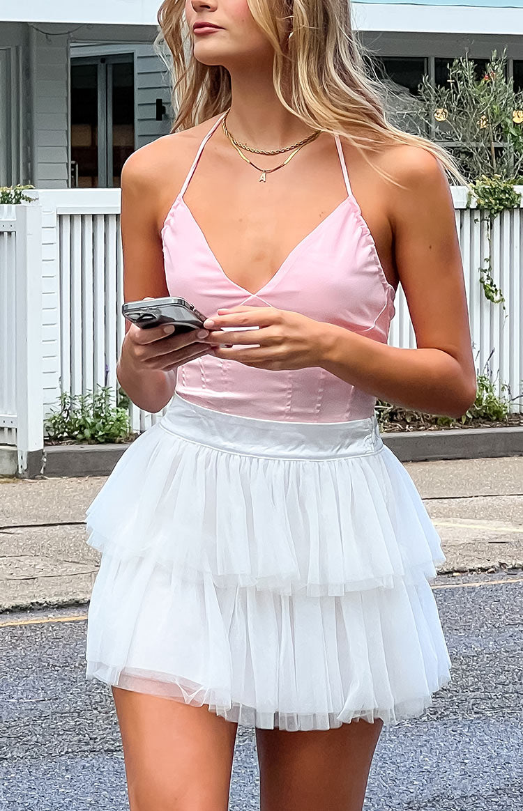 Sashay Pink Corset Crop Top Image