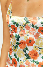 Say So Orange Floral Mini Dress Image