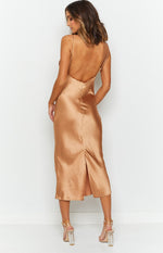 Schiffer Slip Midi Dress Champagne Image