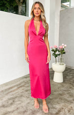 Seattle Pink Halter Formal Dress Image