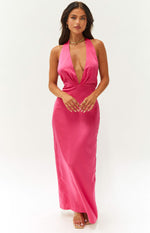 Seattle Pink Halter Formal Dress Image