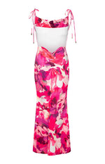 Selena Pink Print Maxi Dress Image