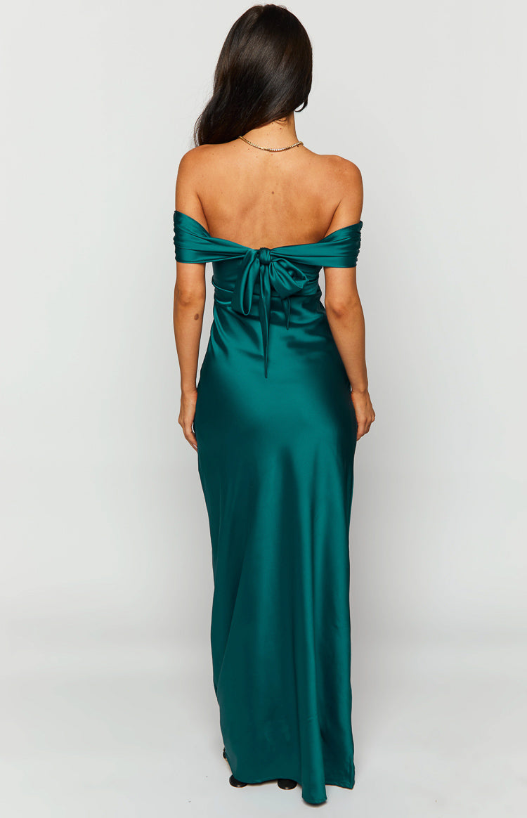 Seraphina Teal Off The Shoulder Maxi Dress