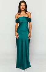 Seraphina Teal Off The Shoulder Maxi Dress Image