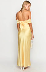 Seraphina Yellow Off The Shoulder Maxi Dress Image