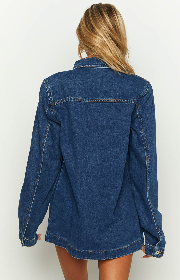 She's Got It Denim Long Sleeve Top Image