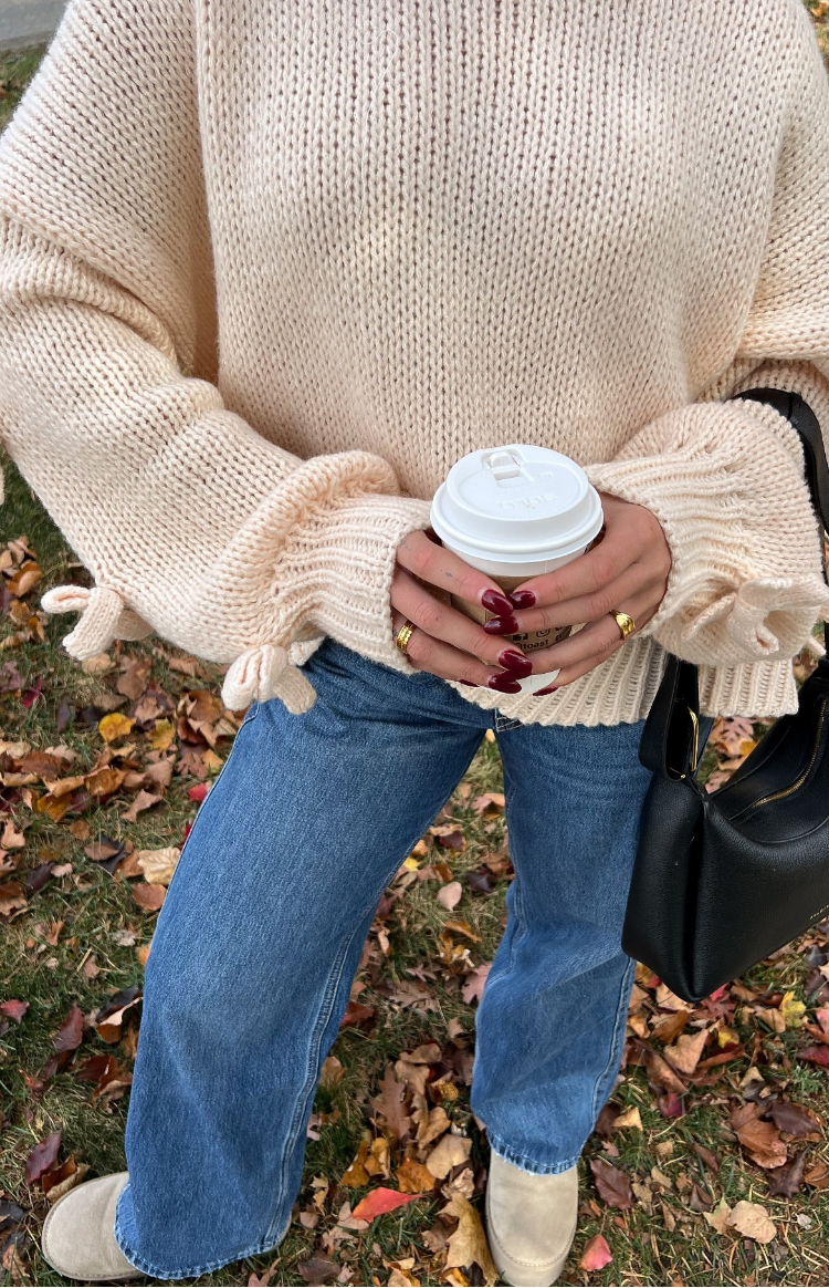 Short and Sweet Cream Knit Jumper