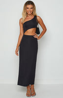 Simone Black Cut Out Maxi Dress