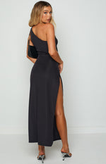 Simone Black Cut Out Maxi Dress Image