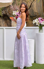 Sinclair Lilac Strapless Maxi Dress Image