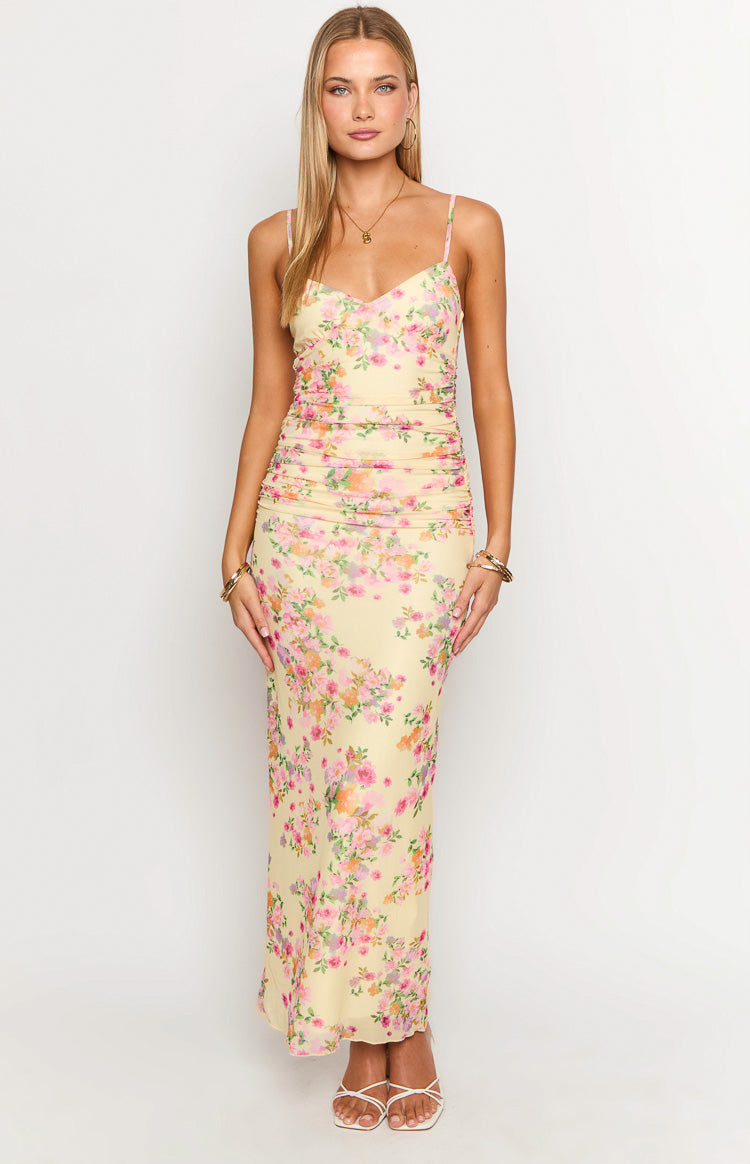 Sintra Yellow Bloom Maxi Dress Image