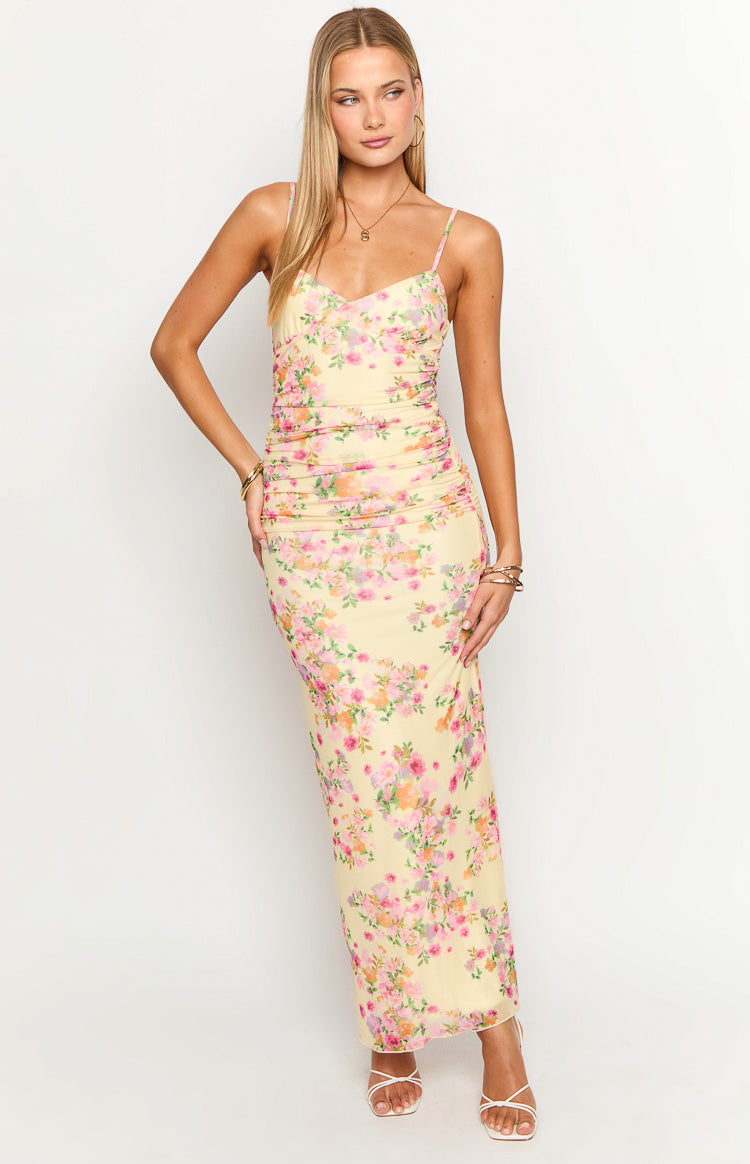 Sintra Yellow Bloom Maxi Dress Image