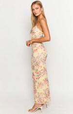 Sintra Yellow Bloom Maxi Dress Image