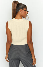 Snoh White Knit Tank Image