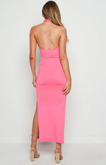 Sofia Halter Midi Dress Pink Image