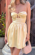 Sommer Yellow Mini Dress Image