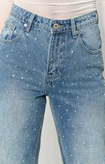 Sparks Mid Wash Denim Straight Leg Jeans Image