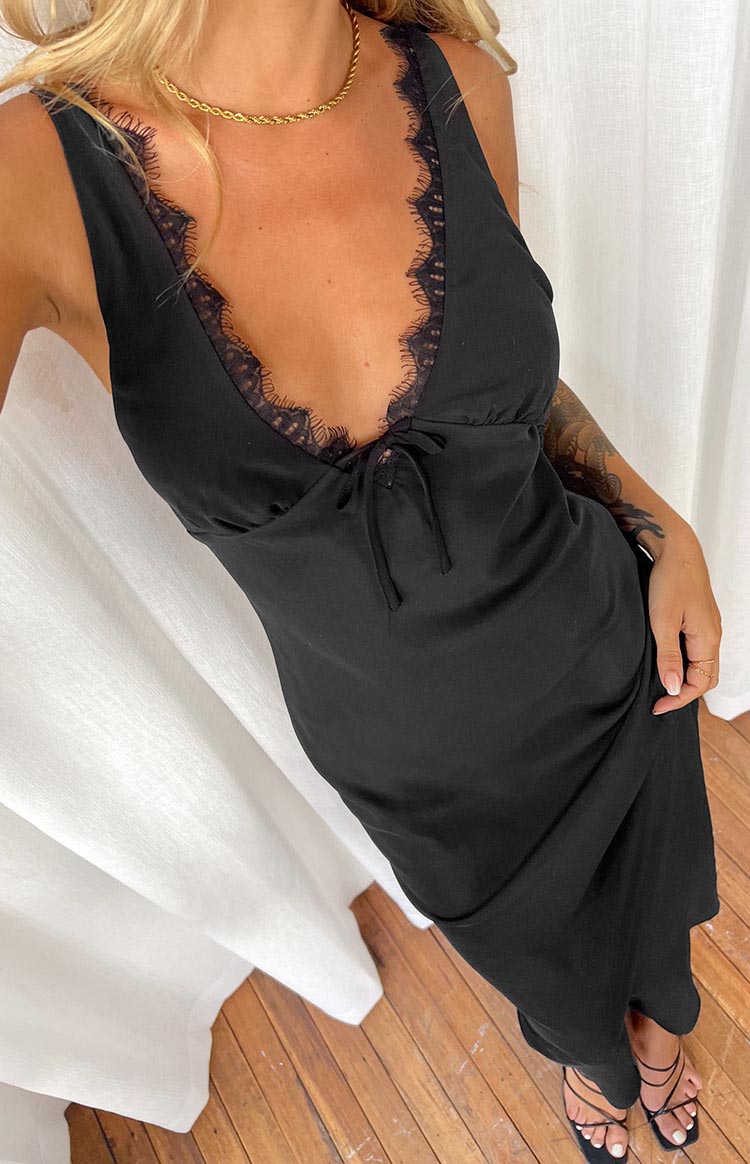 Stacy Black Maxi Dress Image