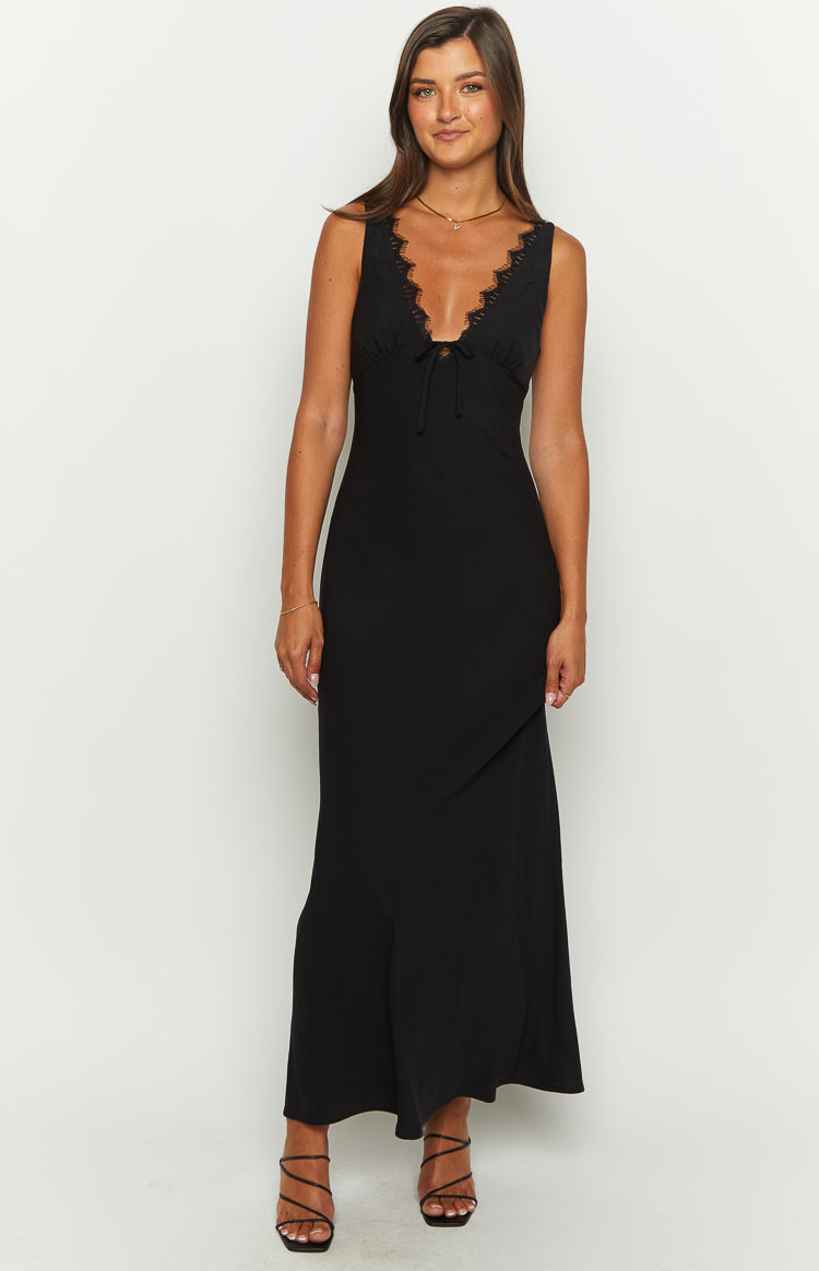 Stacy Black Maxi Dress Image