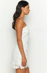 Starlette White Lace Mini Dress Image