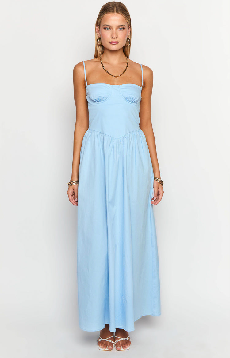 Stay Close Blue Maxi Dress Image