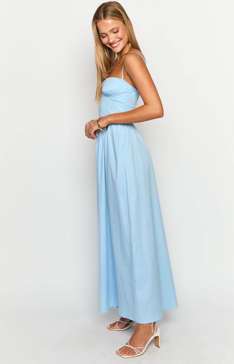 Stay Close Blue Maxi Dress Image