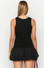 Stiles Black Bubble Mini Dress Image