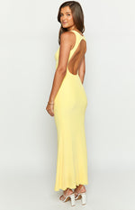 Sunflower Yellow Mesh Maxi Dress Image