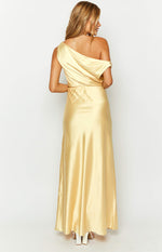 Sunshine Elegance Yellow Formal Maxi Dress Image